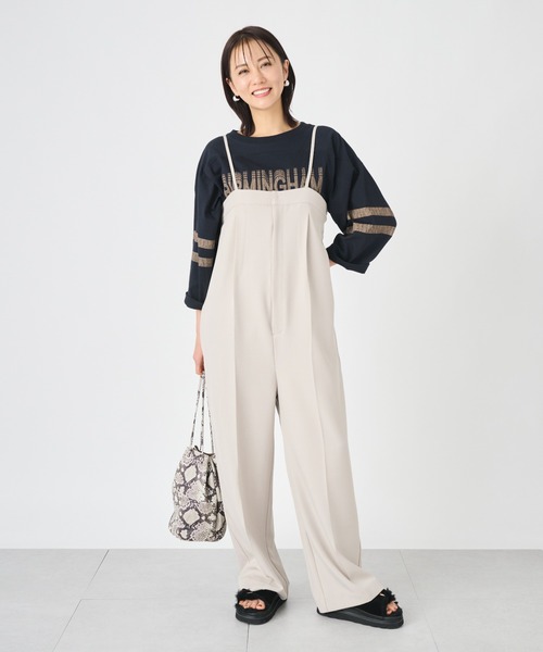 ever closet(エバークローゼット)の「フットボールTシャツ(Tシャツ/カットソー・レディース・オフホワイト/トップグレー/ダークネイビー・FREE)」の13枚目の写真