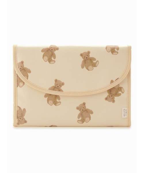 gelato pique（ジェラートピケ）の「【販路限定】総柄母子手帳ケースL（母子手帳ケース・レディース・オフホワイト/クリーム/グレー/ブルー/ライトピンク/レッド/ピンク/ミント/イエロー/ベージュ・LARGE）」の3枚目の写真