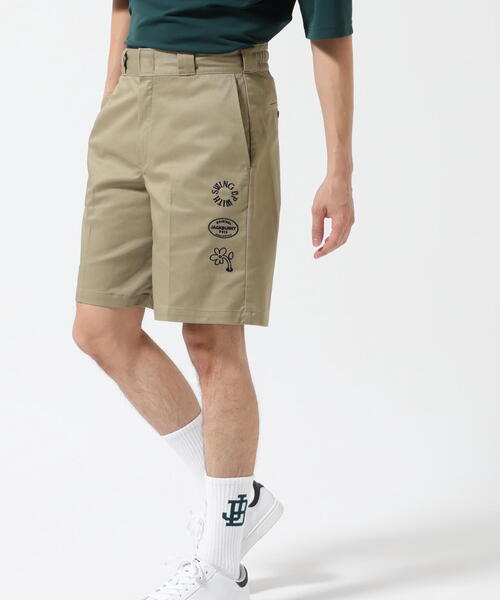 Jack Bunny!!(ジャックバニー)の「【Jack Bunny!!】【Dickies】T/Cツイルストッチ ショートパンツ(その他パンツ・メンズ・グリーン/ベージュ/ネイビー・MEDIUM/LARGE/X-LARGE)」の4枚目の写真