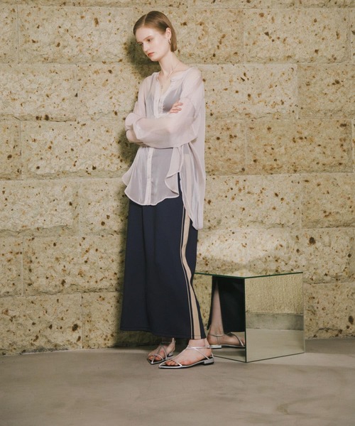 SENSE OF PLACE by URBAN RESEARCH（センスオブプレイスバイアーバンリサーチ）の「ポインテッドナローストラップサンダル（サンダル・レディース・ベージュ/シルバー/ブラック・SMALL/MEDIUM/LARGE）」の17枚目の写真