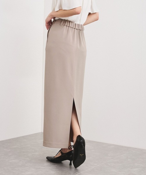 VIS（ビス）の「【洗える】Iラインロングスカート（スカート・レディース・サックスブルー/ブラック/ベージュ系その他・M/S）」の16枚目の写真