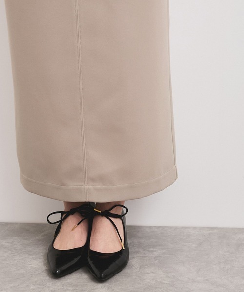 VIS（ビス）の「【洗える】Iラインロングスカート（スカート・レディース・サックスブルー/ブラック/ベージュ系その他・M/S）」の10枚目の写真