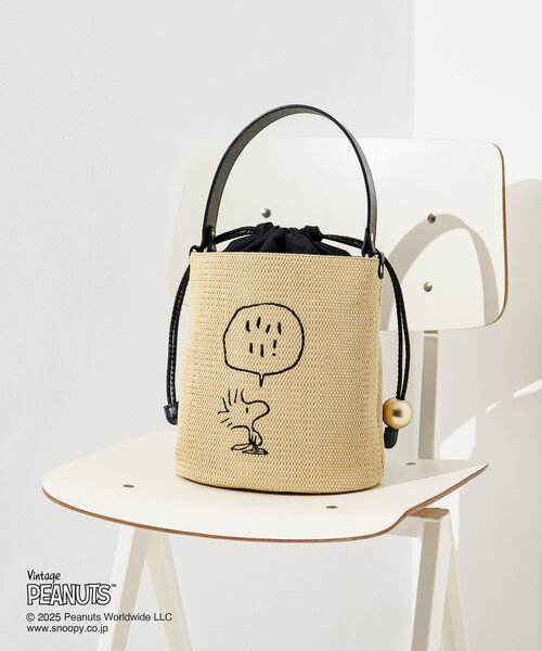PEANUTS×russetコラボ第二弾】カゴ2way巾着ショルダーバッグ 【公式通販】