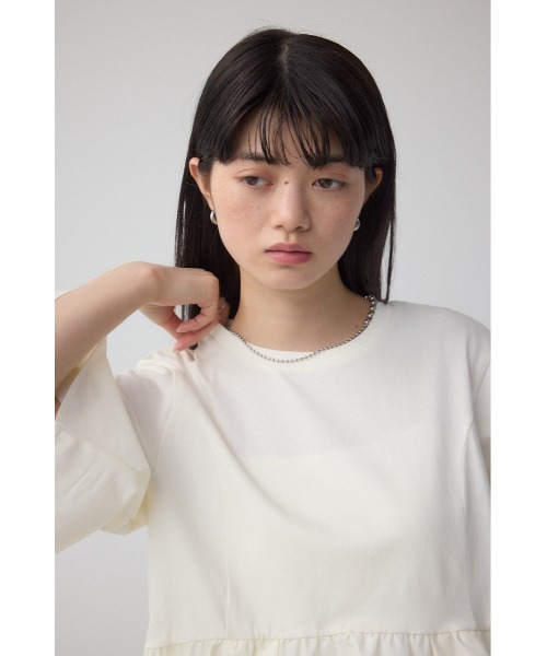 新品 タックスリーブカットトップス 白 emmi｜タックスリーブカットトップス | Rakuten Fashion(楽天