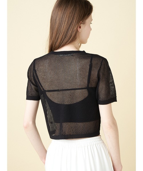 FURFUR(ファーファー)の「プティフラワーカーディガン(カーディガン/ボレロ・レディース・ホワイト/ブラック/ピンク・FREE)」の7枚目の写真