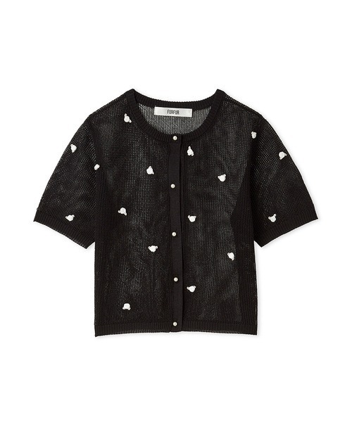 FURFUR(ファーファー)の「プティフラワーカーディガン(カーディガン/ボレロ・レディース・ホワイト/ブラック/ピンク・FREE)」の11枚目の写真