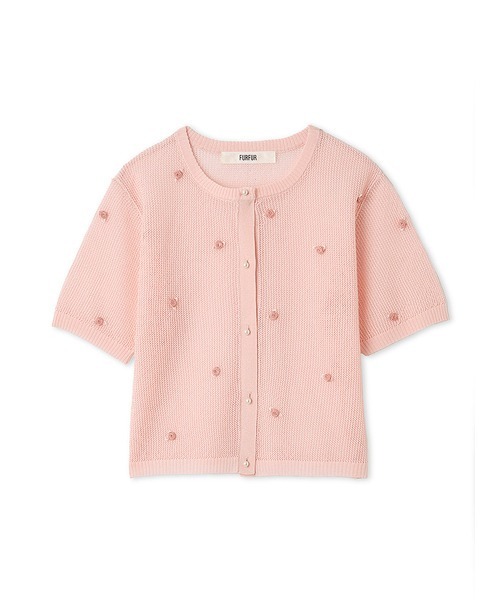 FURFUR(ファーファー)の「プティフラワーカーディガン(カーディガン/ボレロ・レディース・ホワイト/ブラック/ピンク・FREE)」の12枚目の写真