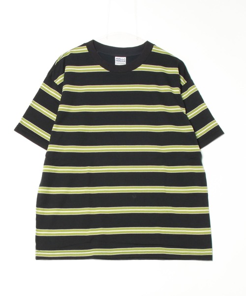 WALLA WALLA SPORT（ワラワラスポーツ）の「WALLA WALLA SPORT / ワラワラスポーツ S/S STRIPE TEE（Tシャツ/カットソー・メンズ・ブラック/ベージュ/ネイビー・MEDIUM/LARGE/X-LARGE）」の7枚目の写真