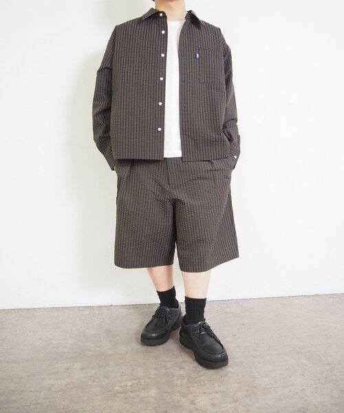 WHO'S WHO gallery（フーズフーギャラリー）の「【セットアップ対応】COOPER FACTチェックショートパンツ（その他パンツ・メンズ・ネイビー/ブラウン・FREE）」の5枚目の写真