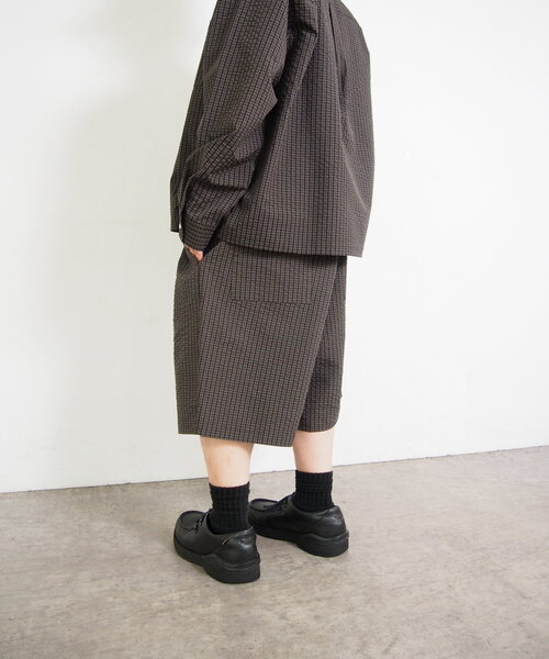 WHO'S WHO gallery（フーズフーギャラリー）の「【セットアップ対応】COOPER FACTチェックショートパンツ（その他パンツ・メンズ・ネイビー/ブラウン・FREE）」の6枚目の写真