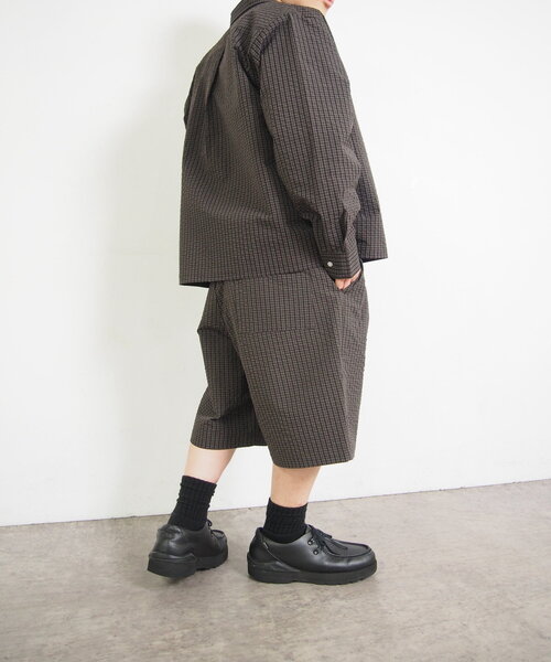 WHO'S WHO gallery（フーズフーギャラリー）の「【セットアップ対応】COOPER FACTチェックショートパンツ（その他パンツ・メンズ・ネイビー/ブラウン・FREE）」の7枚目の写真