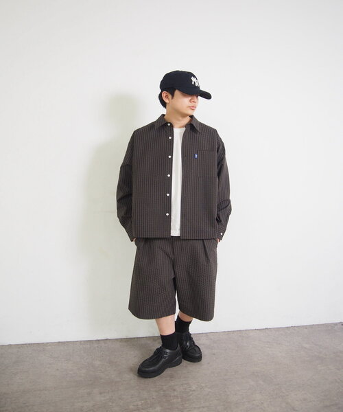 WHO'S WHO gallery（フーズフーギャラリー）の「【セットアップ対応】COOPER FACTチェックショートパンツ（その他パンツ・メンズ・ネイビー/ブラウン・FREE）」の8枚目の写真