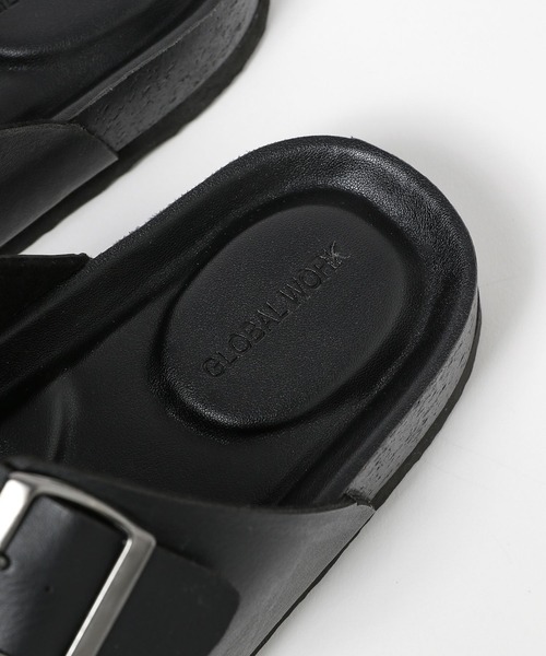GLOBAL WORK（グローバルワーク）の「らくっションコンフォートサンダル/329159（サンダル・メンズ・ブラック系その他/ブラック系その他3/ブラック/ブラック系その他2・SMALL/MEDIUM/LARGE）」の7枚目の写真