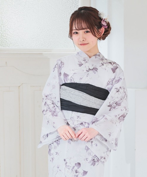 honeys ハニーズ　浴衣　菊縞 Honeys（ハニーズ）の「浴衣（浴衣）」 - WEAR