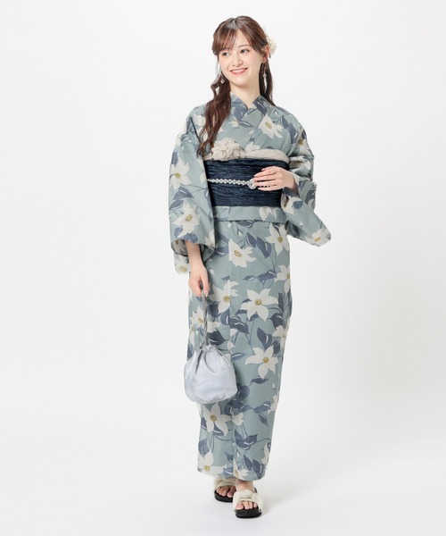 Honeys(ハニーズ)の「浴衣(浴衣・レディース・ライトグレー系/ネイビー系/ホワイト系その他/グレイッシュブルー/ホワイト系その他2・F)」の6枚目の写真