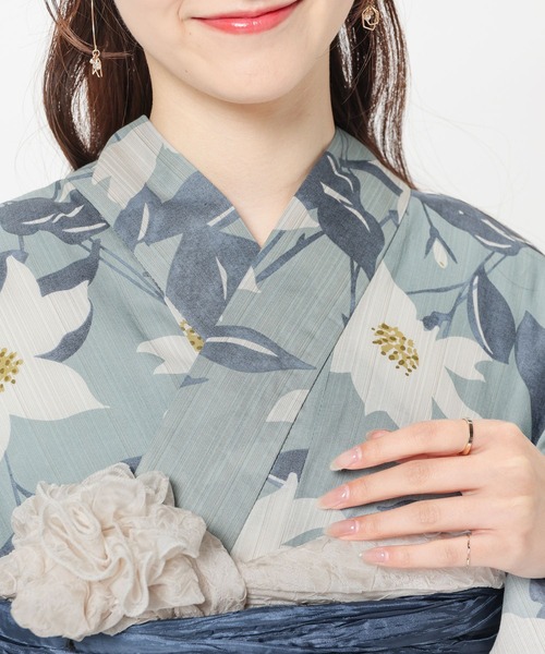 Honeys(ハニーズ)の「浴衣(浴衣・レディース・ライトグレー系/ネイビー系/ホワイト系その他/グレイッシュブルー/ホワイト系その他2・F)」の13枚目の写真