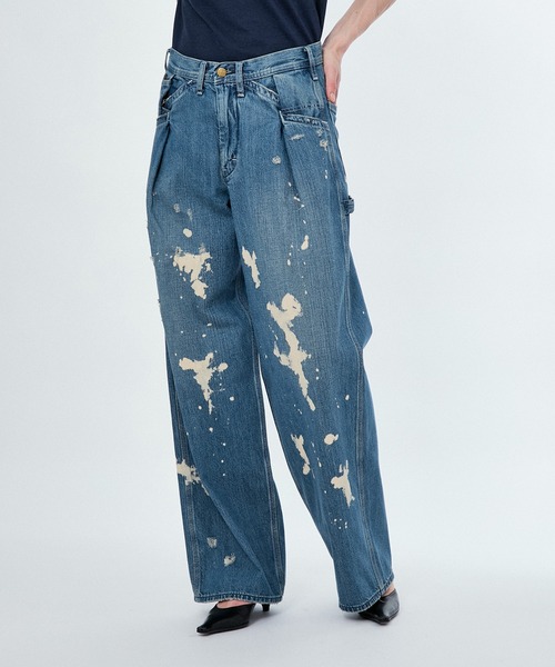 セール】【Lee x BELPER x M】PAINT PAINTER BUGGY PANTS（デニム
