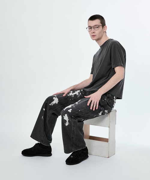 M TO R（ムウトアール）の「【Lee x BELPER x M】PAINT PAINTER BUGGY PANTS（デニムパンツ・レディース・ブラック/ネイビー・X-SMALL/S/M/L）」の22枚目の写真