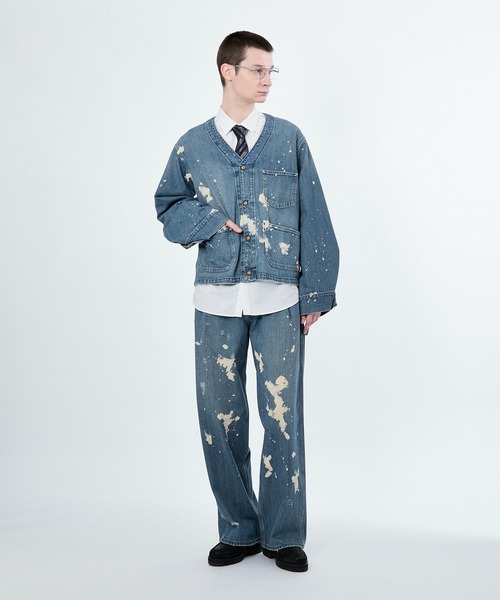 ꧁꧂belper パンツ TRENT別注カラー 】BELPER ベルパー / BLEACHED RUFFLE PANTS