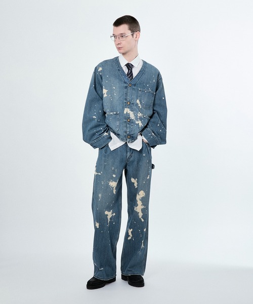 Lee x BELPER x M】PAINT PAINTER BUGGY PANTS（デニムパンツ）｜M TO