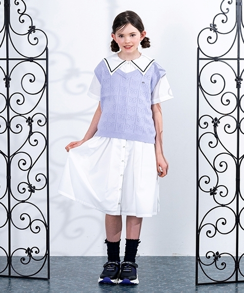 ANNA SUI mini アナスイミニ 150 ベルト付きシャツワンピース ANNA SUI mini（アナスイ・ミニ）｜キッズのシャツワンピース一覧 - WEAR