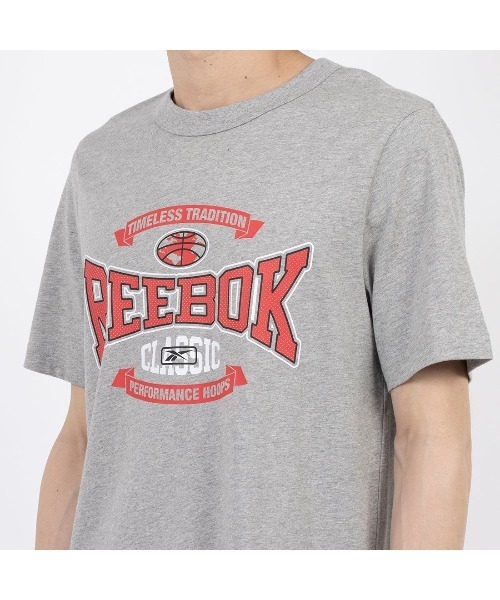Reebok(リーボック)の「トラディッション Tシャツ / GS HS TRADITION TEE(Tシャツ/カットソー・メンズ・ネイビー/ヘザーグレー・XX-LARGE/MEDIUM/LARGE/X-LARGE/SMALL)」の5枚目の写真