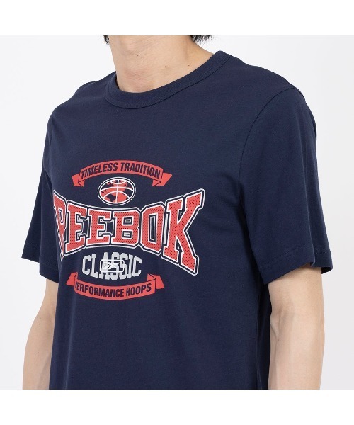 Reebok(リーボック)の「トラディッション Tシャツ / GS HS TRADITION TEE(Tシャツ/カットソー・メンズ・ネイビー/ヘザーグレー・XX-LARGE/MEDIUM/LARGE/X-LARGE/SMALL)」の8枚目の写真