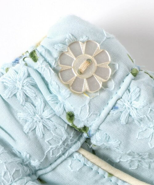 apres les cours（アプレレクール）の「【リンク】レースフラワーショートパンツ（その他パンツ・キッズ・サックスブルー/オフホワイト・110/100/90/80/140/130/120）」の16枚目の写真