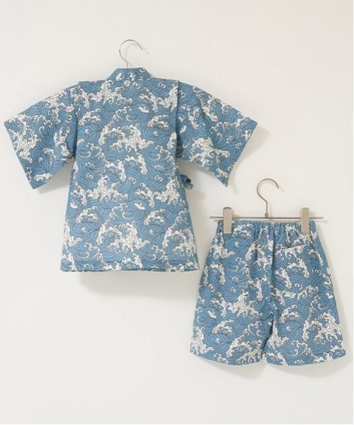 b・ROOM(ビールーム)の「【選べる5柄】アソート甚平(浴衣・キッズ・ブルーグレー/アイボリー/モスグリーン/チャコール/ネイビー・110cm/130cm/120cm/100cm)」の8枚目の写真