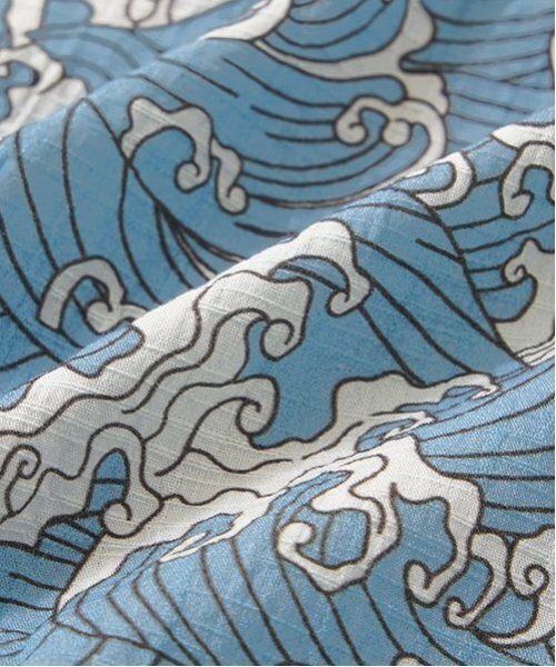 b・ROOM(ビールーム)の「【選べる5柄】アソート甚平(浴衣・キッズ・ブルーグレー/アイボリー/モスグリーン/チャコール/ネイビー・110cm/130cm/120cm/100cm)」の15枚目の写真