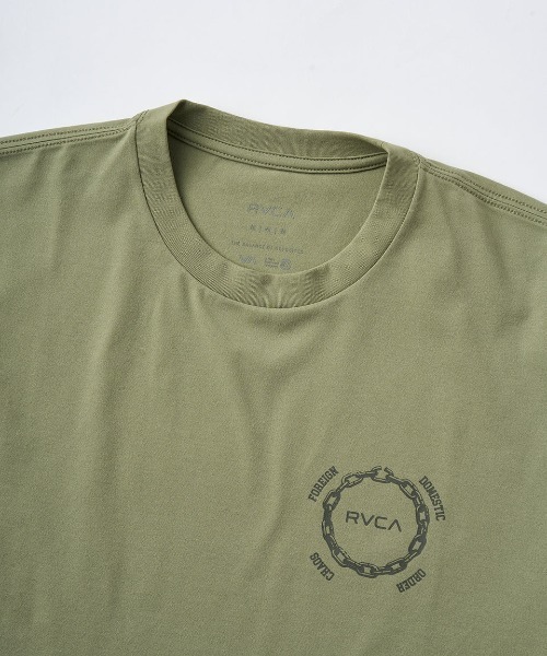 RVCA(ルーカ)の「RVCA メンズ CHAIN RELEASE SFST サーフTシャツ 【2025年夏モデル】/ルーカ水陸両用バックプリント半袖ラッシュガード(水着)(ラッシュガード・メンズ・ホワイト/ブラック/グリーン系その他・X-LARGE/LARGE/MEDIUM/SMALL)」の14枚目の写真
