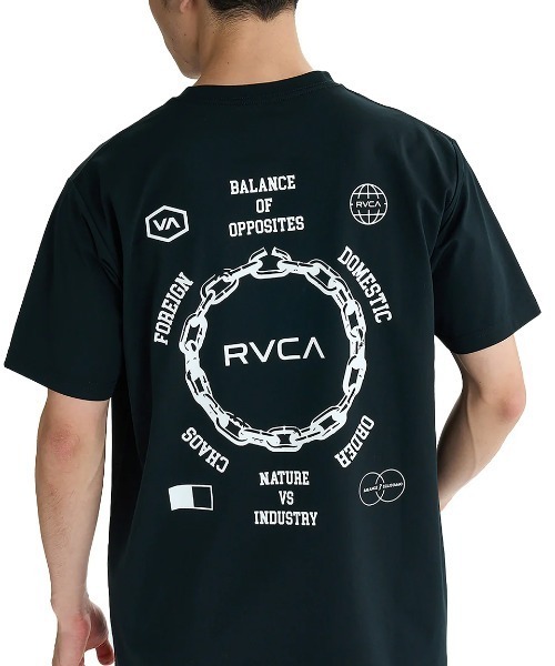 RVCA(ルーカ)の「RVCA メンズ CHAIN RELEASE SFST サーフTシャツ 【2025年夏モデル】/ルーカ水陸両用バックプリント半袖ラッシュガード(水着)(ラッシュガード・メンズ・ホワイト/ブラック/グリーン系その他・X-LARGE/LARGE/MEDIUM/SMALL)」の10枚目の写真