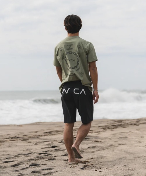 RVCA(ルーカ)の「RVCA メンズ CHAIN RELEASE SFST サーフTシャツ 【2025年夏モデル】/ルーカ水陸両用バックプリント半袖ラッシュガード(水着)(ラッシュガード・メンズ・ホワイト/ブラック/グリーン系その他・X-LARGE/LARGE/MEDIUM/SMALL)」の12枚目の写真