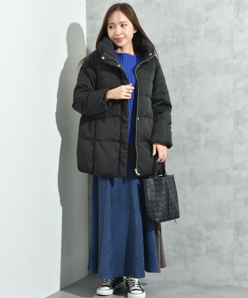 ⭐︎値下げ【moontreeplanet】アウター セール】ピーチスキンミドルダウン（ダウンジャケット/コート