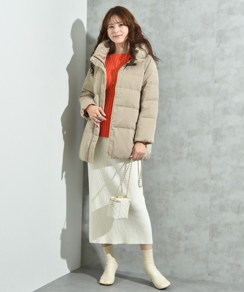 セール】ピーチスキンミドルダウン（ダウンジャケット/コート