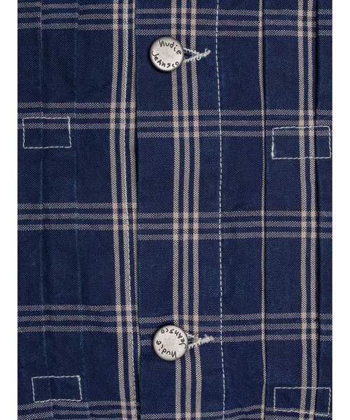 Nudie Jeans(ヌーディージーンズ)の「Nudie Jeans/ヌーディージーンズ Dante II / インディゴチェックジャケット / Blue(その他アウター・メンズ・ブルー・S/M/L)」の8枚目の写真
