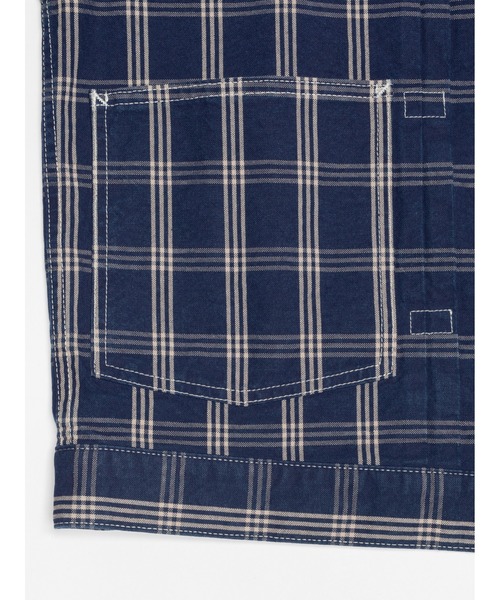 Nudie Jeans(ヌーディージーンズ)の「Nudie Jeans/ヌーディージーンズ Dante II / インディゴチェックジャケット / Blue(その他アウター・メンズ・ブルー・S/M/L)」の9枚目の写真