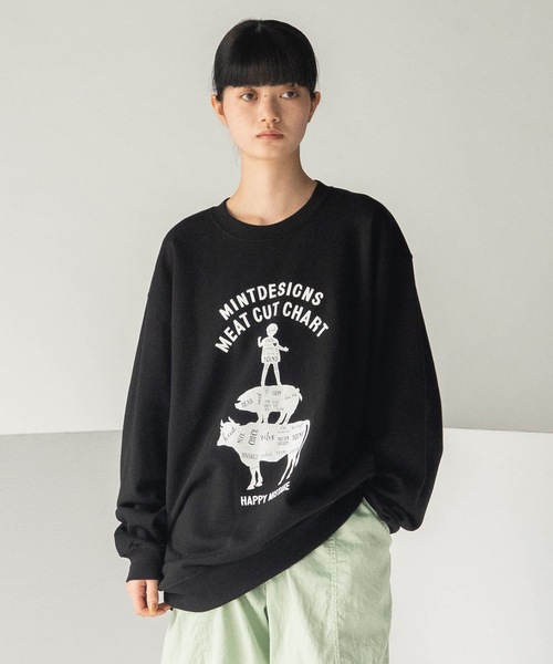 mintdesignsスウェットトップス mintdesigns / HORROR COMIC SWEAT | ミントデザインズ フラワー