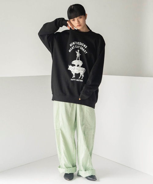mintdesigns（ミントデザインズ）の「MEAT CHART SWEAT（スウェット・レディース・ブラック/グレー・5/2）」の18枚目の写真