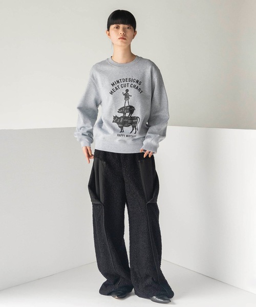 mintdesigns（ミントデザインズ）の「MEAT CHART SWEAT（スウェット・レディース・ブラック/グレー・5/2）」の16枚目の写真