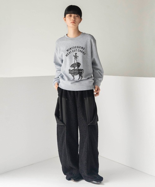 mintdesigns（ミントデザインズ）の「MEAT CHART SWEAT（スウェット・レディース・ブラック/グレー・5/2）」の13枚目の写真