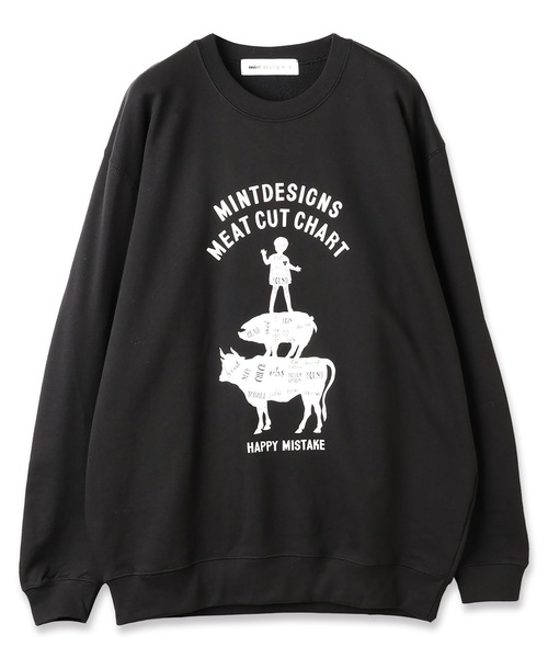 mintdesigns（ミントデザインズ）の「MEAT CHART SWEAT（スウェット・レディース・ブラック/グレー・5/2）」の11枚目の写真