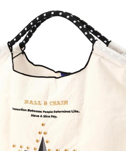 Ball&Chain（ボールアンドチェーン）の「Ball&Chain(ボールアンドチェーン) The first star/Mサイズ（エコバッグ/サブバッグ・レディース・ブラック/アイボリー/グレー・F）」の17枚目の写真