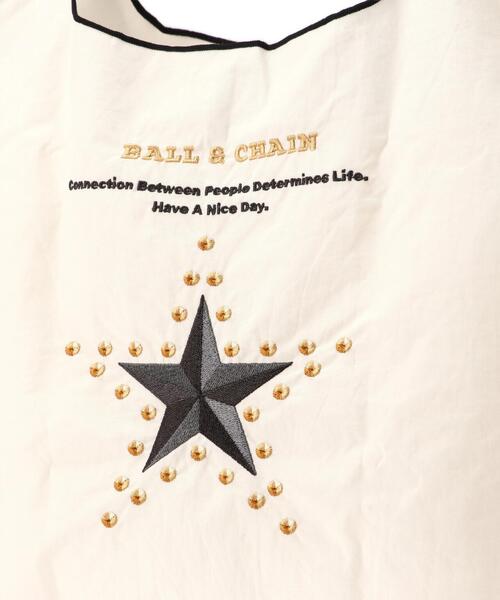 Ball&Chain（ボールアンドチェーン）の「Ball&Chain(ボールアンドチェーン) The first star/Mサイズ（エコバッグ/サブバッグ・レディース・ブラック/アイボリー/グレー・F）」の12枚目の写真