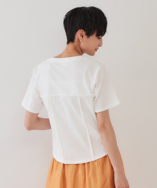 OPAQUE.CLIP(オペークドットクリップ)の「◆切り替えデザインカットソー【洗濯機洗い可】(Tシャツ/カットソー・レディース・ブラック/ホワイト/ピンク・36/38)」の21枚目の写真