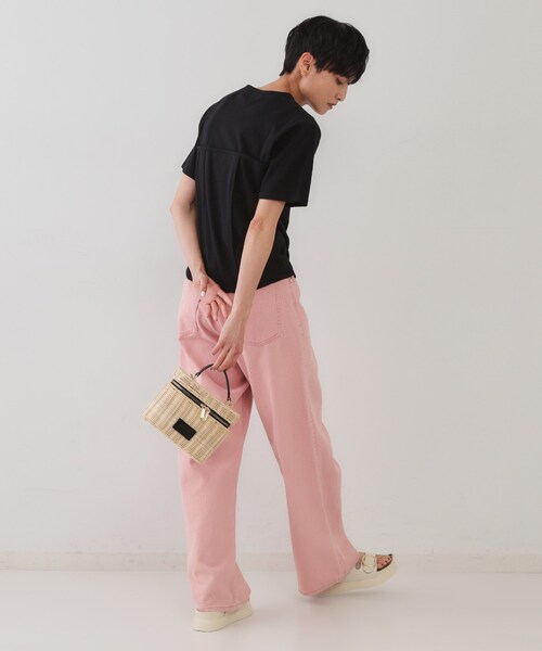 OPAQUE.CLIP(オペークドットクリップ)の「◆切り替えデザインカットソー【洗濯機洗い可】(Tシャツ/カットソー・レディース・ブラック/ホワイト/ピンク・36/38)」の15枚目の写真