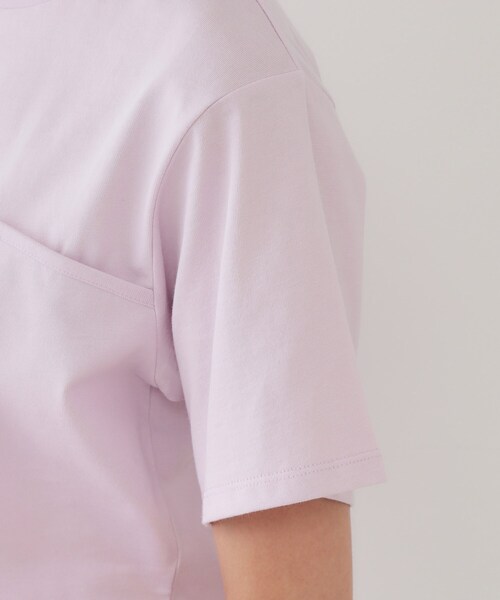 OPAQUE.CLIP(オペークドットクリップ)の「◆切り替えデザインカットソー【洗濯機洗い可】(Tシャツ/カットソー・レディース・ブラック/ホワイト/ピンク・36/38)」の5枚目の写真
