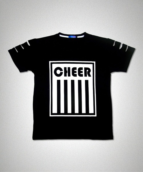 CHEER(チアー)の「ダメージ加工プリントBIGTEE(Tシャツ/カットソー・レディース・ホワイト/ブラック・L/M/S)」の5枚目の写真