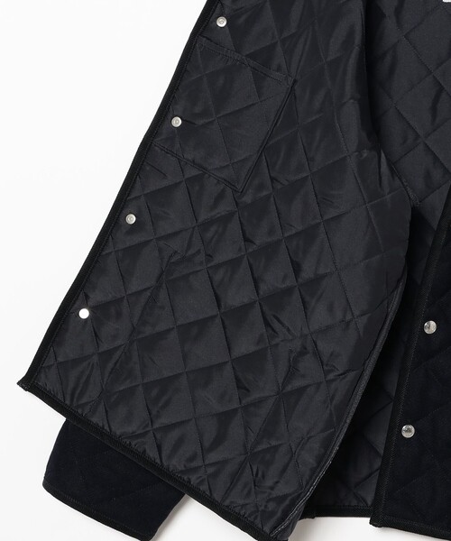 Traditional Weatherwear（トラディショナルウェザーウェア）の「Traditional Weatherwear / WAVERLY STUDS SHORT ツイード キルティング ジャケット（ブルゾン・メンズ・ブラック/ネイビー・36/40/38）」の10枚目の写真