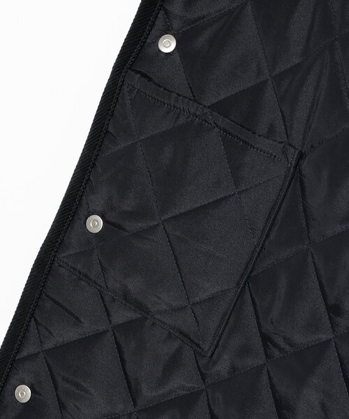 Traditional Weatherwear（トラディショナルウェザーウェア）の「Traditional Weatherwear / WAVERLY STUDS SHORT ツイード キルティング ジャケット（ブルゾン・メンズ・ブラック/ネイビー・36/40/38）」の13枚目の写真